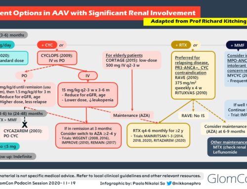 ANCA Associated Vasculitis Treatment Infographic